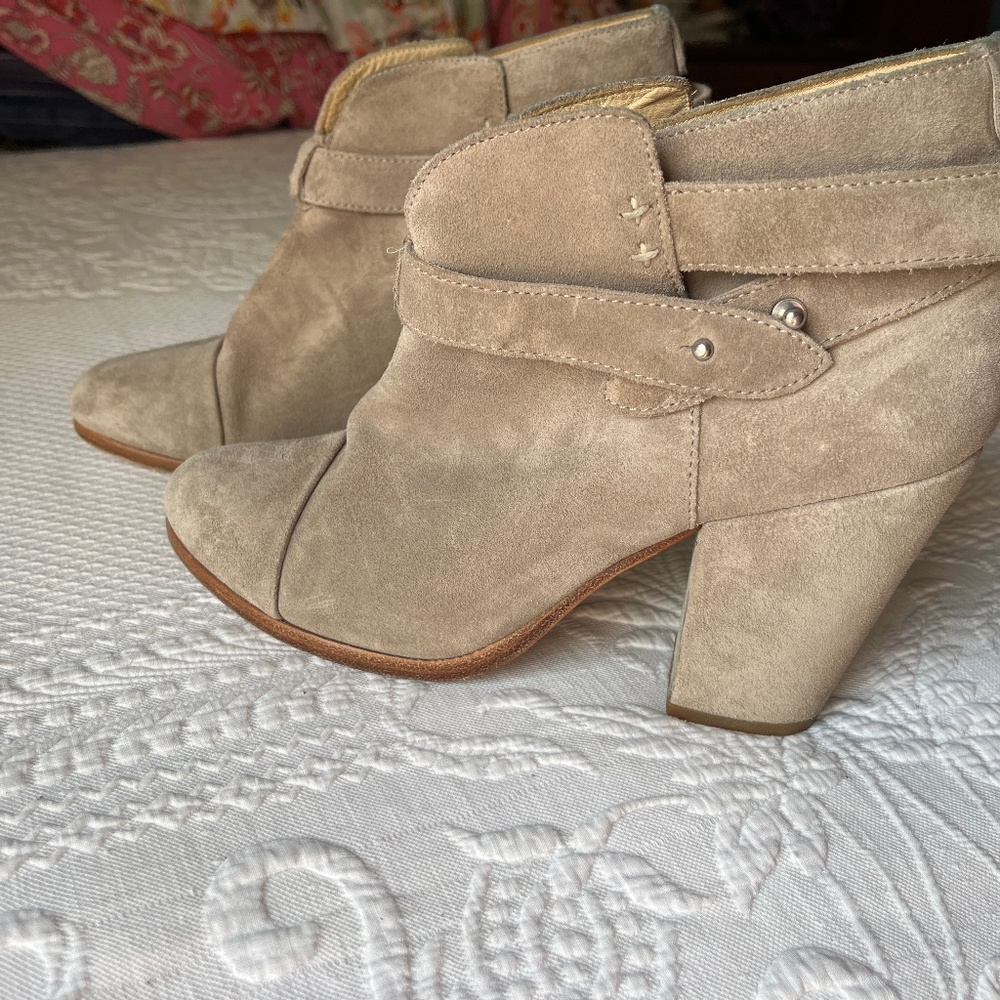 Suede booties